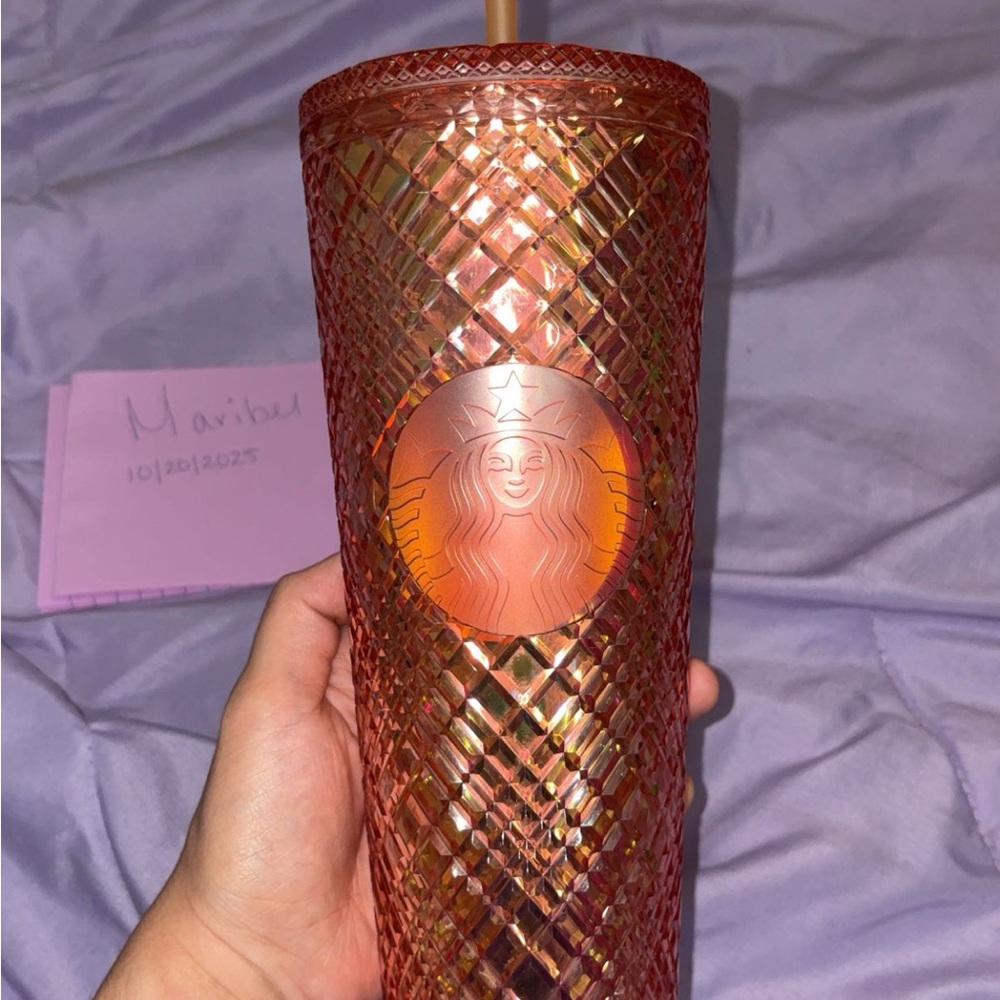USED Starbucks pink Tumbler